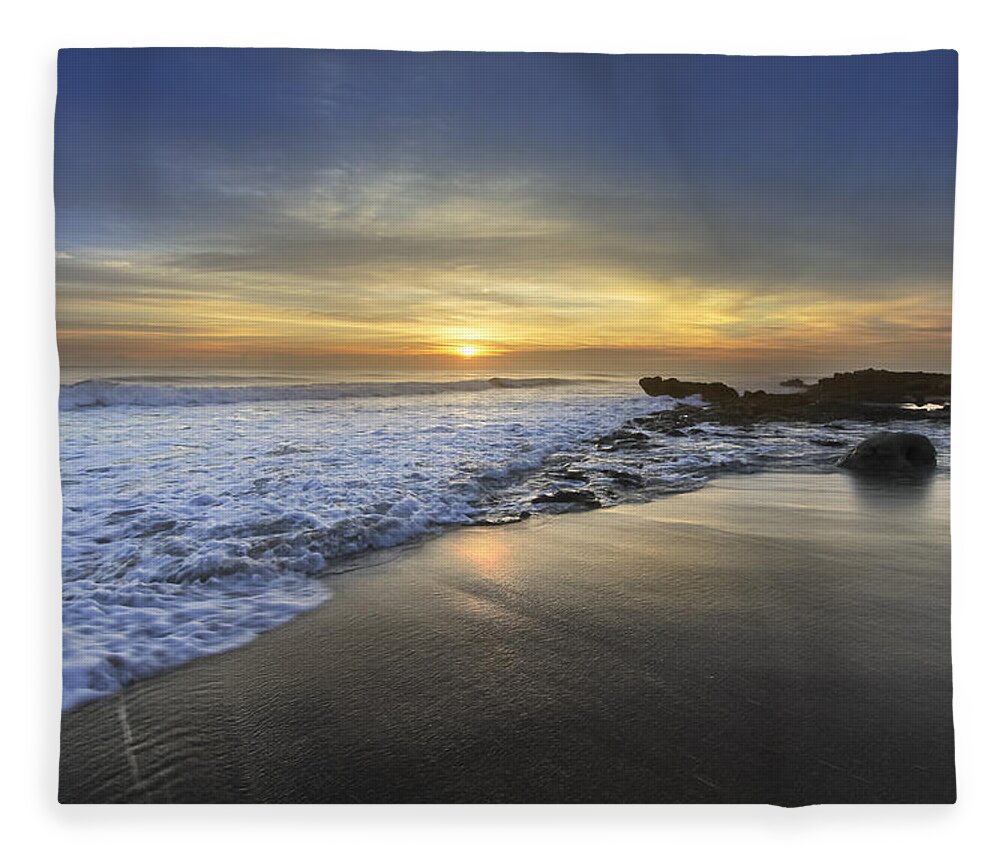 Clouds Fleece Blanket featuring the photograph Beautiful Sunrise by Debra and Dave Vanderlaan