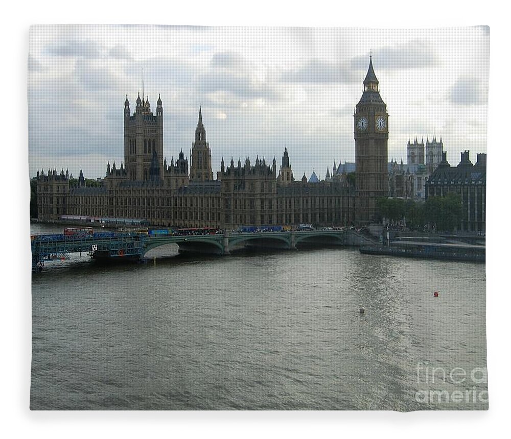 Houses Of Parliament Fleece Blanket featuring the photograph Beauty In Silhouette by Denise Railey