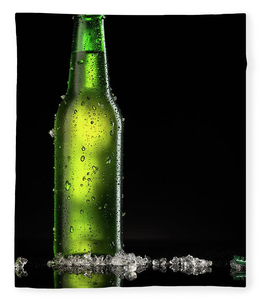 Alcohol Fleece Blanket featuring the photograph Beer by Ultramarinfoto