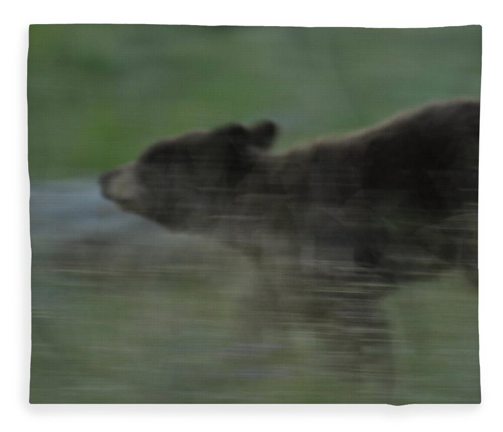Black Bear Fleece Blanket featuring the photograph Black Bear Cub by Frank Madia
