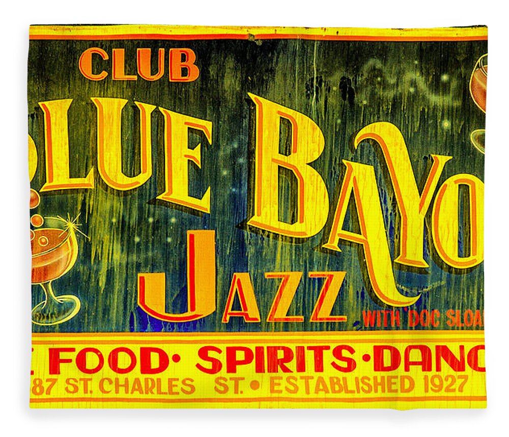 Blue Bayou Fleece Blanket featuring the photograph Blue Bayou by Diana Powell