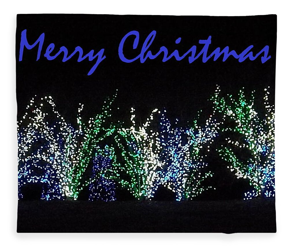 Seasons Greetings Fleece Blanket featuring the photograph Blue Christmas by Darren Robinson