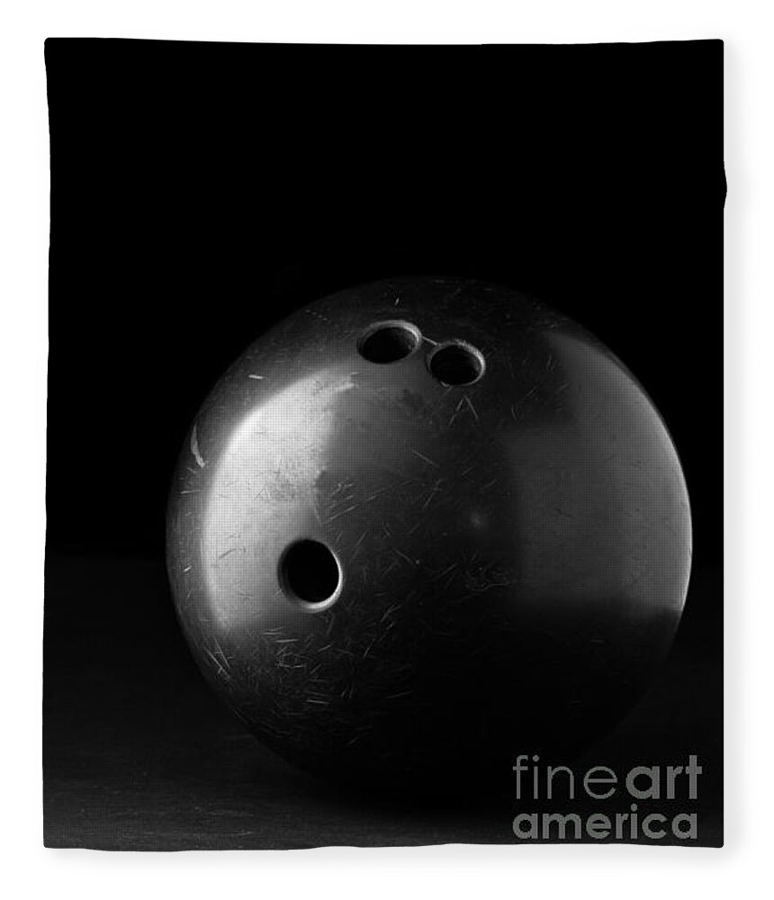Bowl Fleece Blanket featuring the photograph Bowling Ball by Edward Fielding
