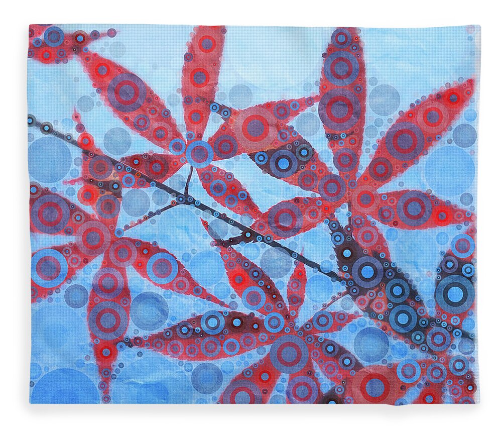 Maple Leaves Fleece Blanket featuring the photograph Brewed in Percolator by Dorian Hill