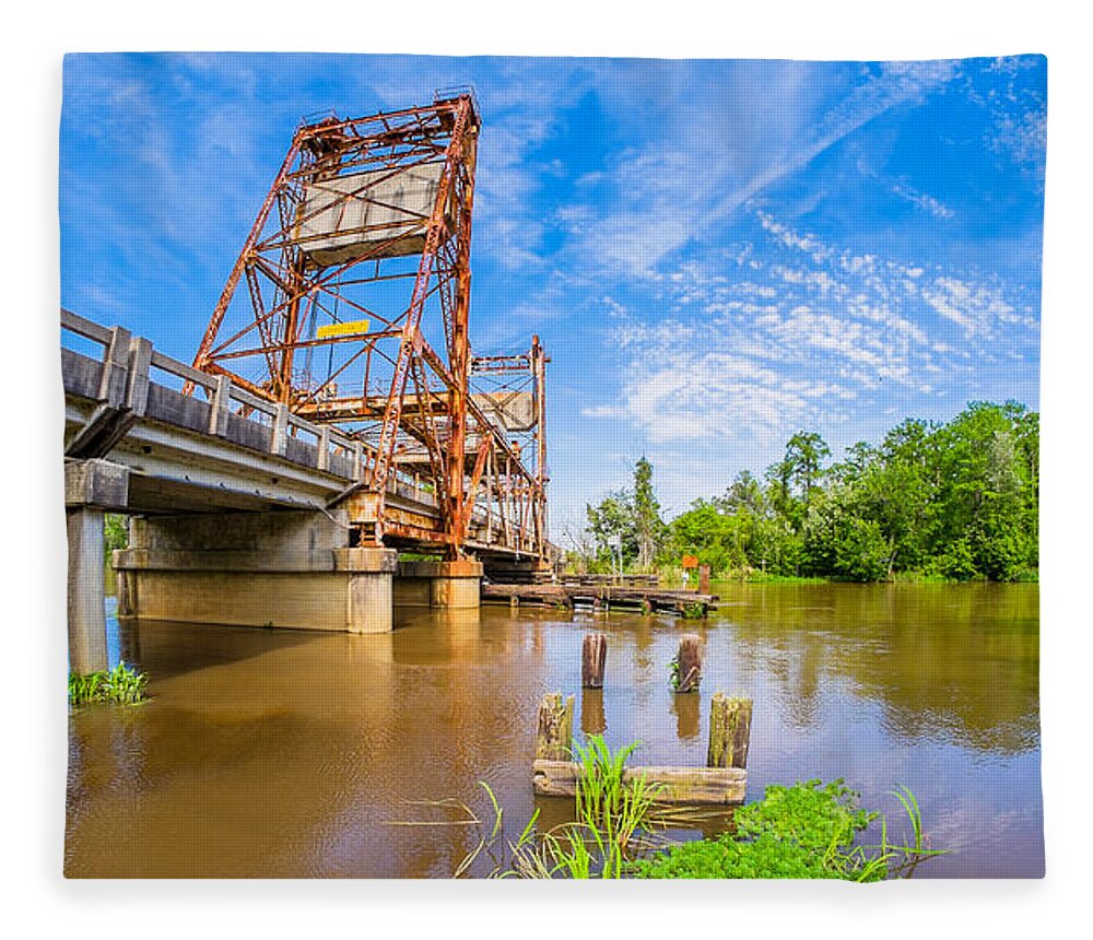 East Pearl River Fleece Blanket featuring the photograph Bridge Life 3 by Raul Rodriguez