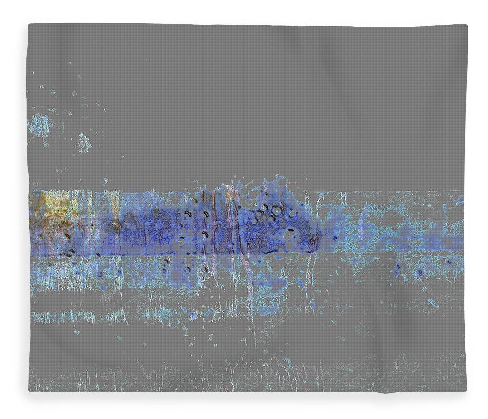 Bridge Fleece Blanket featuring the digital art Bridge Over Troubled Water by Ken Walker