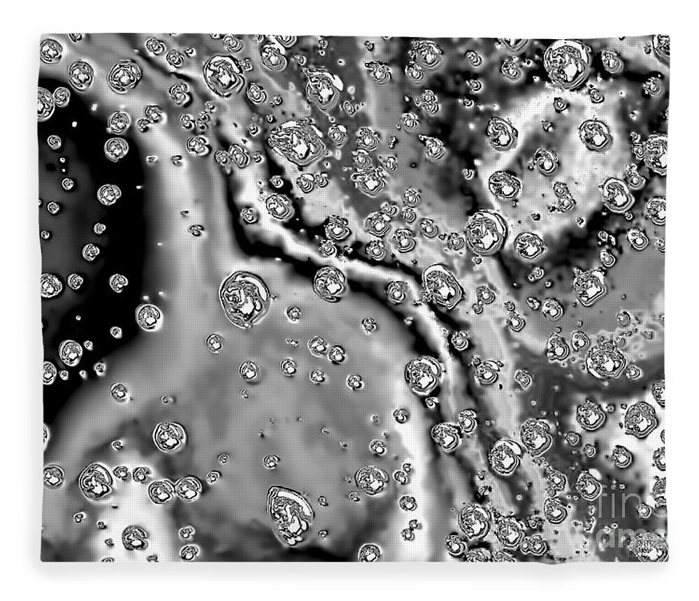Top Artist Fleece Blanket featuring the photograph Broken Raindrops by Norman Gabitzsch