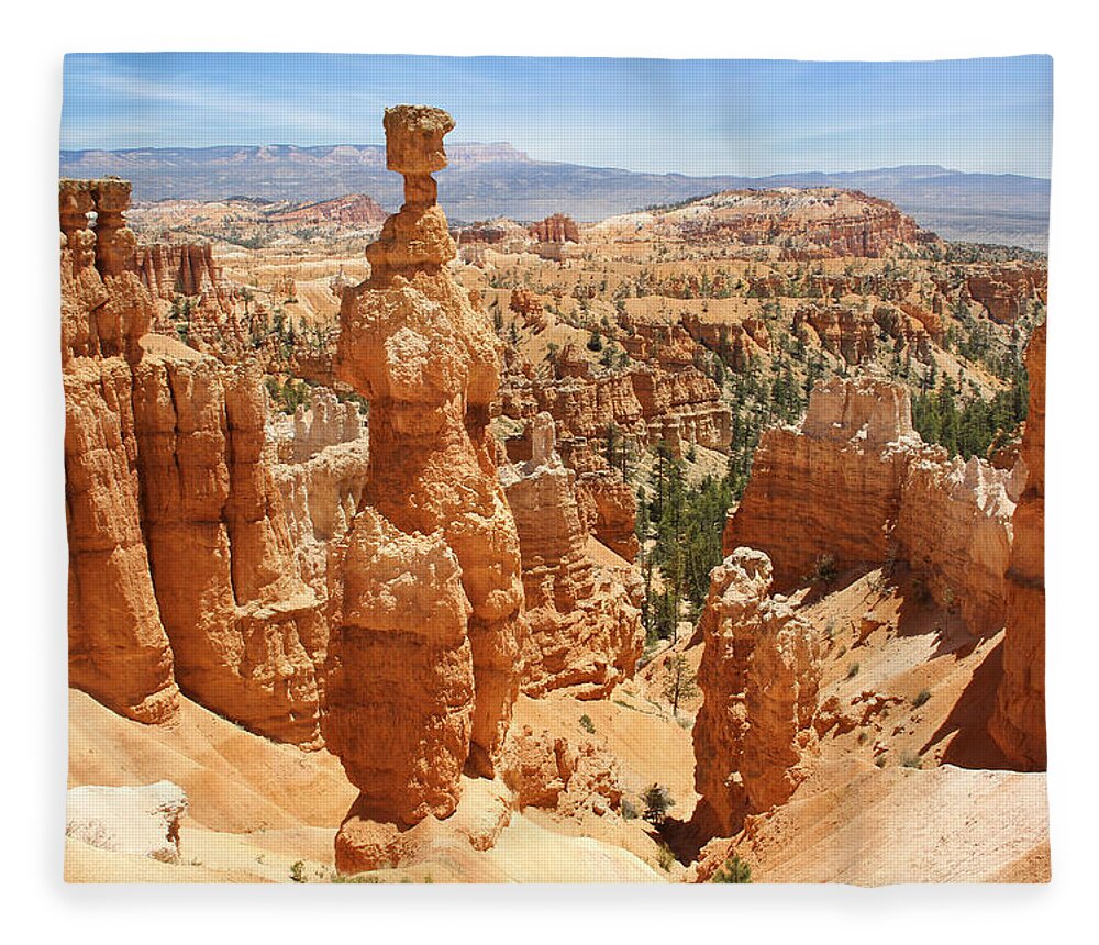 Desert Fleece Blanket featuring the photograph Bryce Canyon 3 by Mike McGlothlen