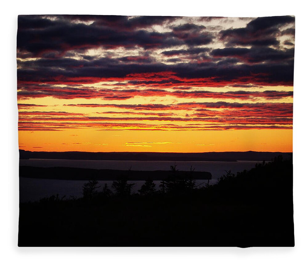 Sky Fleece Blanket featuring the photograph Burning by Zinvolle Art