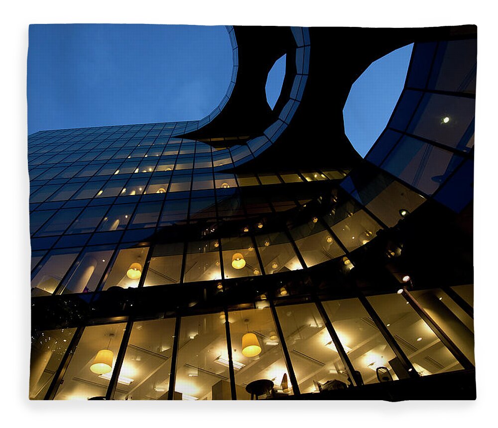 Corporate Business Fleece Blanket featuring the photograph Business Towers by Okeyphotos