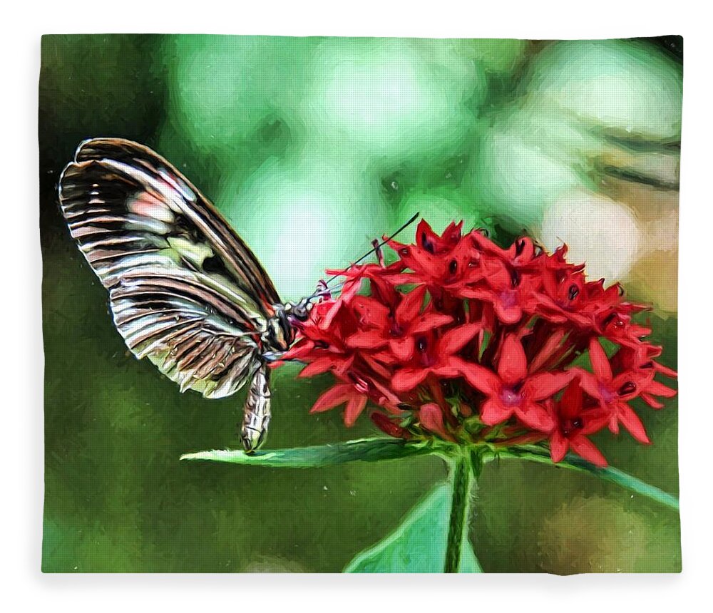 Butterfly Fleece Blanket featuring the photograph Butterfly by Bill Howard