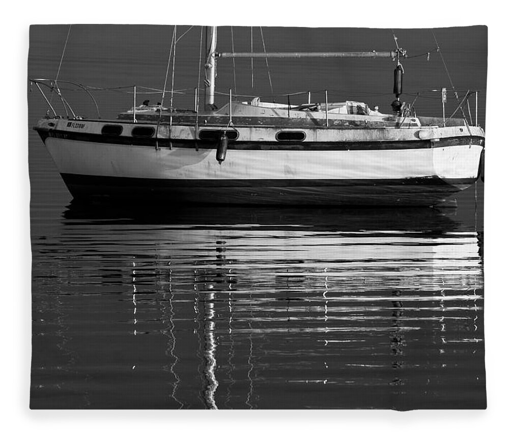 Sailboat Fleece Blanket featuring the photograph Calm Waters by Stefan Mazzola