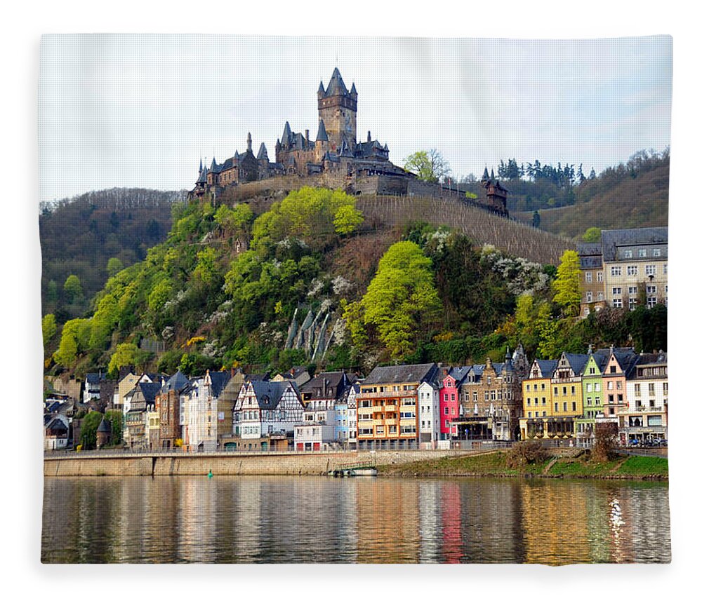 Germany Fleece Blanket featuring the photograph Castle on Hill by Richard Gehlbach