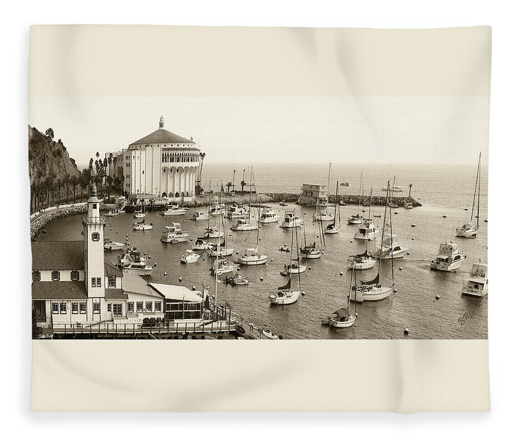 Nautical Fleece Blanket featuring the photograph Catalina Island. Avalon by Ben and Raisa Gertsberg