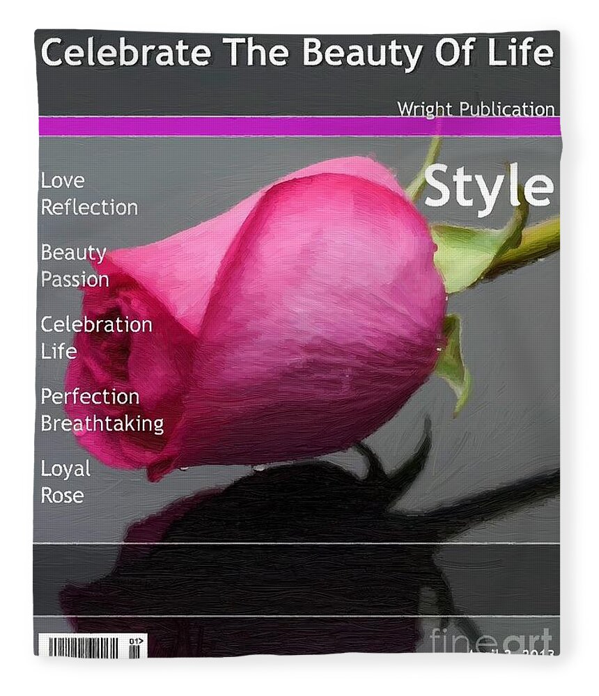 Celebrate The Beauty Of Life Fleece Blanket featuring the painting Celebrate The Beauty Of Life by Liane Wright