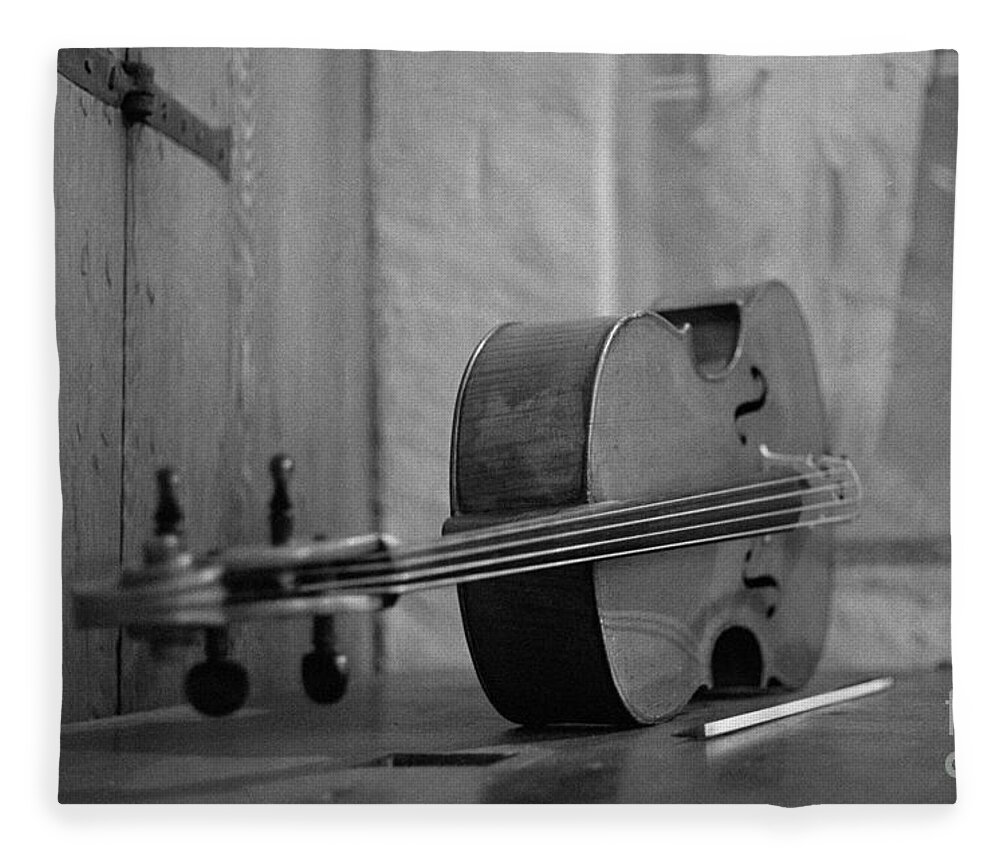 Cello Fleece Blanket featuring the photograph Cello by Riccardo Mottola