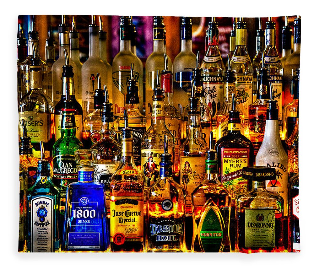 Cheers - Alcohol Galore Fleece Blanket featuring the photograph Cheers - Alcohol Galore by David Patterson