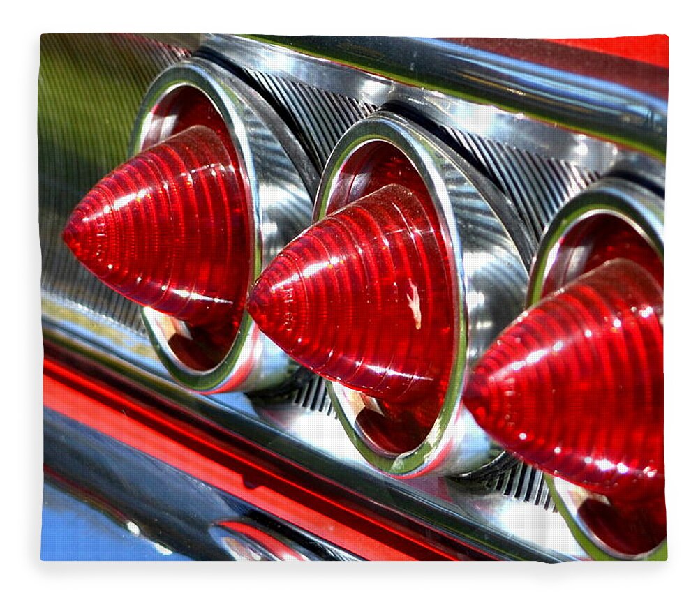 Stoplights Fleece Blanket featuring the photograph Chevy-1 by Dean Ferreira
