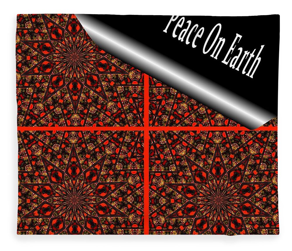 Christmas Fleece Blanket featuring the digital art Christmas Gift Wrapping by Alec Drake