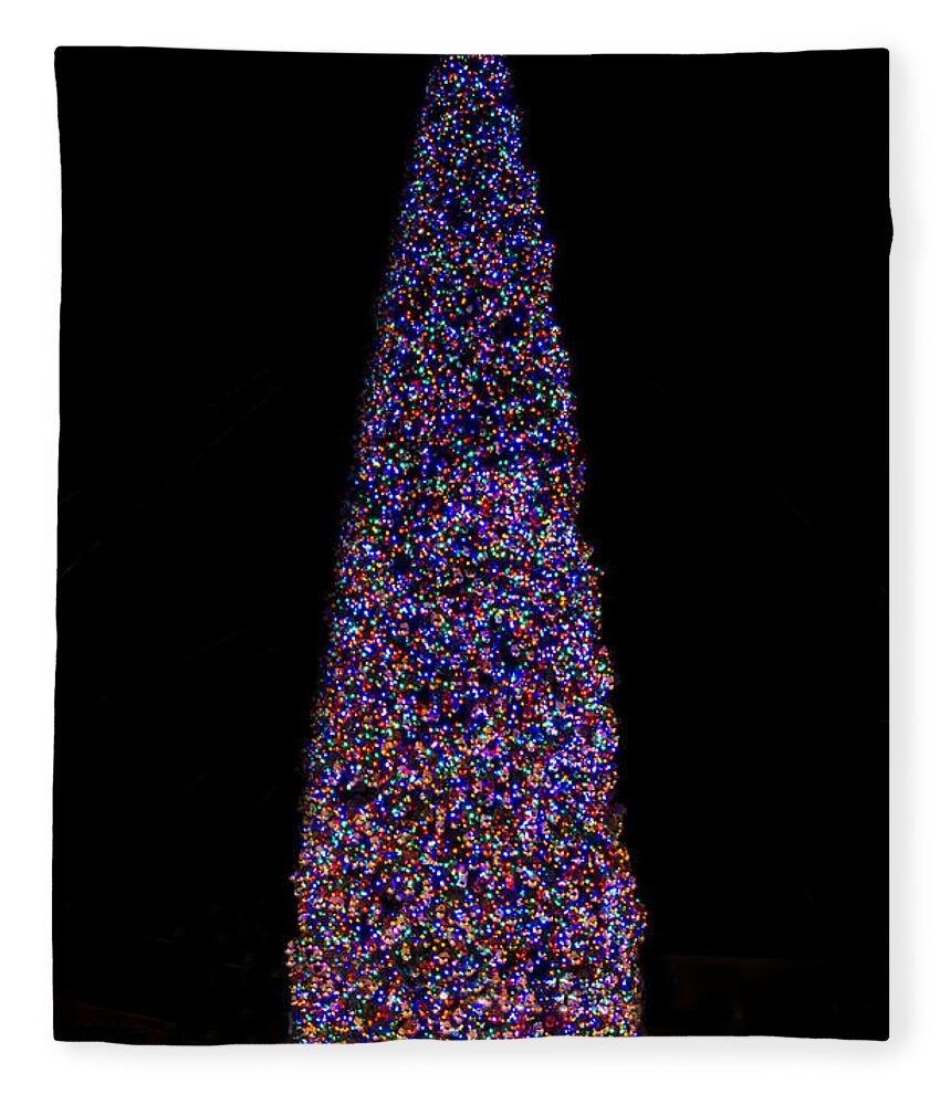 Light Fleece Blanket featuring the photograph Christmas Tree by Will Wagner