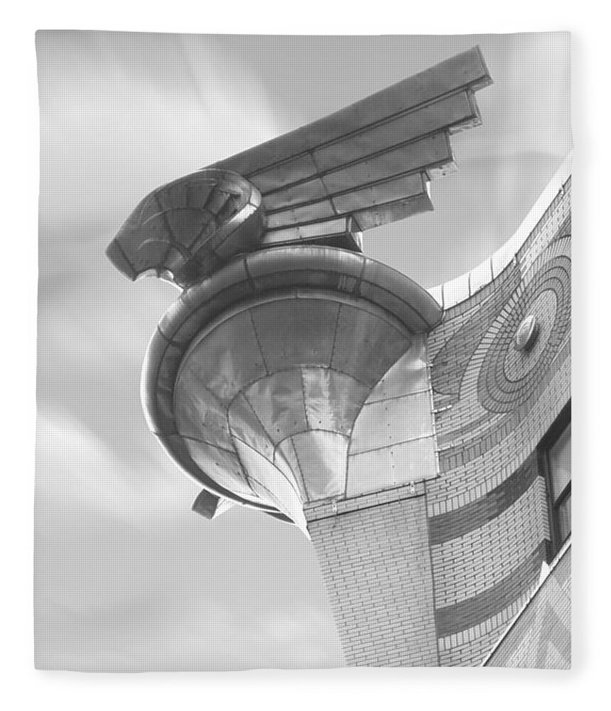 Vintage Architecture Fleece Blanket featuring the photograph Chrysler Building 4 by Mike McGlothlen