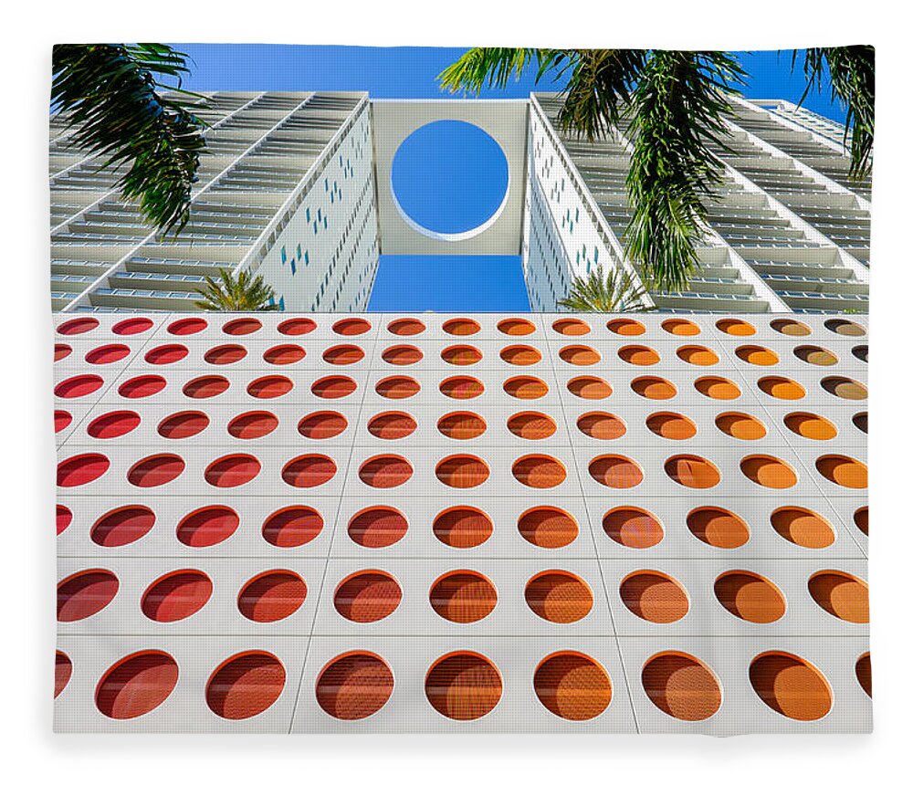 Architecture Fleece Blanket featuring the photograph Circles  by Raul Rodriguez