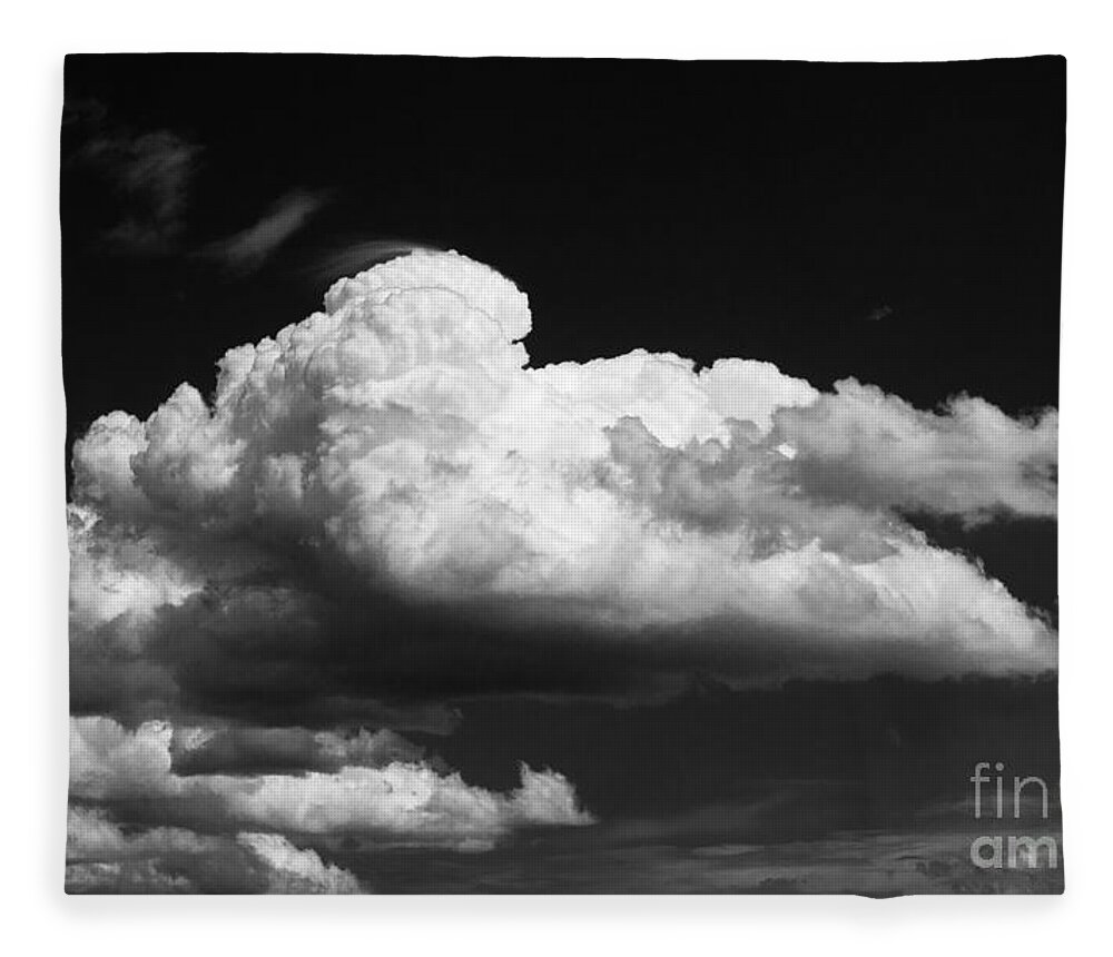Black And White Clouds Fleece Blanket featuring the photograph Clouds over the Palouse by Ron Roberts