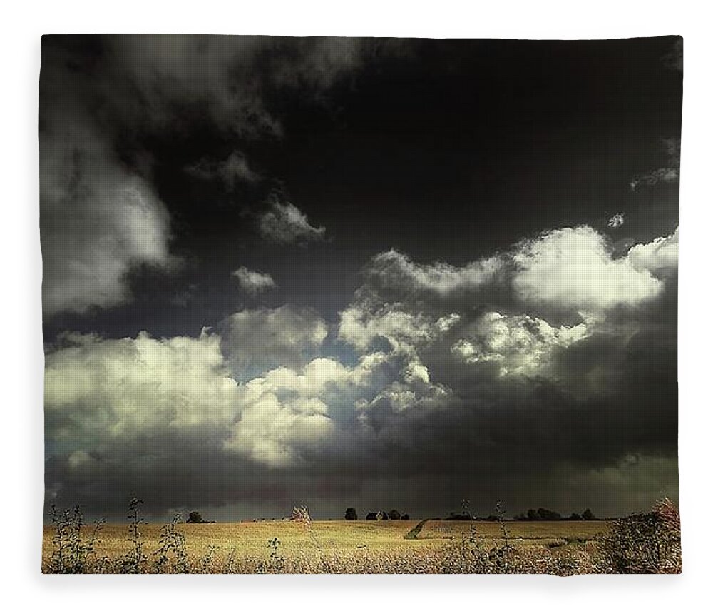 Tranquility Fleece Blanket featuring the photograph Cloudscape by A Goncalves