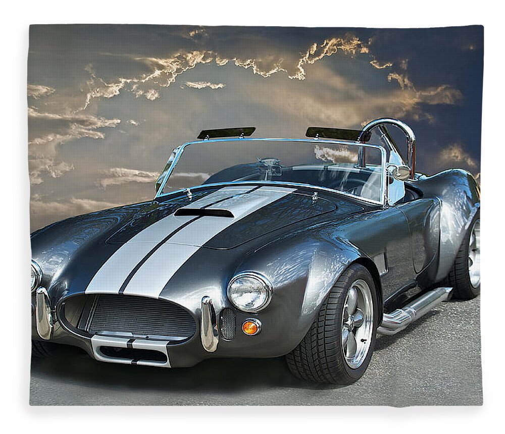 Auto Fleece Blanket featuring the photograph Cobra in the Clouds by Dave Koontz