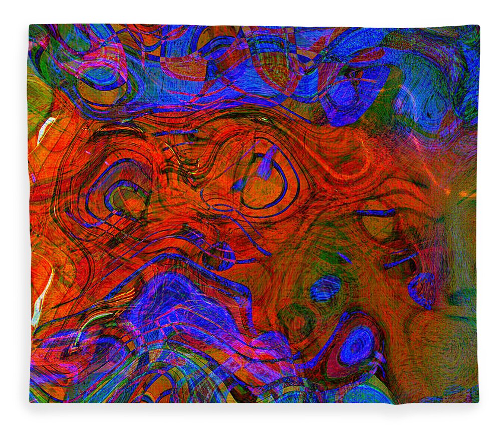 Abstract Fleece Blanket featuring the photograph Color Me Beautiful Please by Julie Lueders 