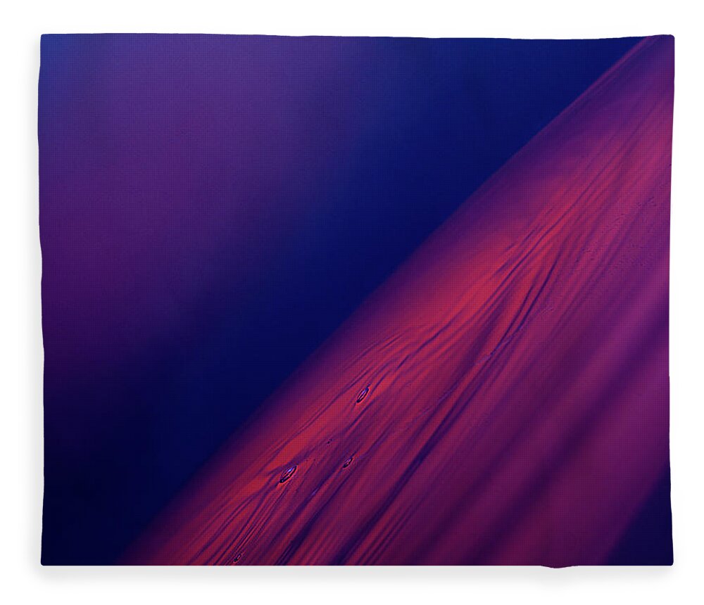 Art Fleece Blanket featuring the photograph Colour Abstract Liquid by Jonathan Knowles