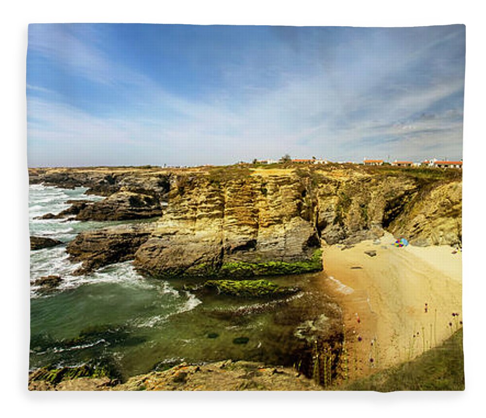 Tranquility Fleece Blanket featuring the photograph Costa Vicentina Costa Alentejana by Cmanuel Photography - Portugal