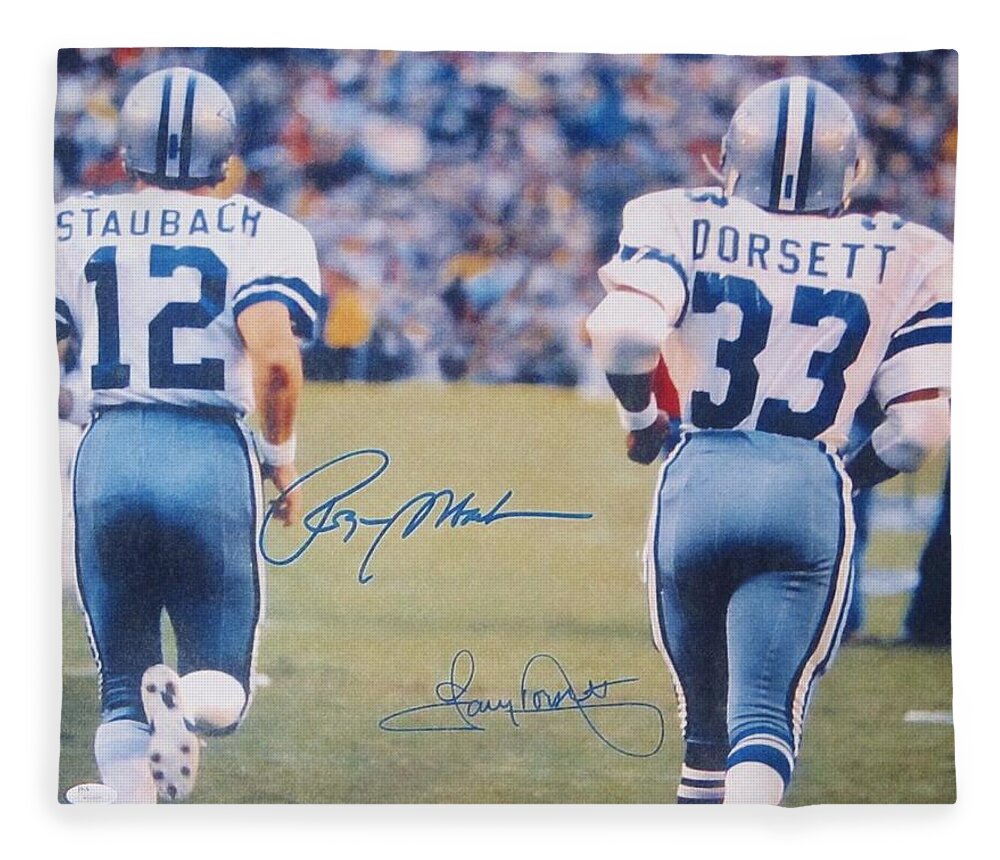 Dallas Cowboys 12 Roger Staubach And 33 Tony Dorsett Fleece