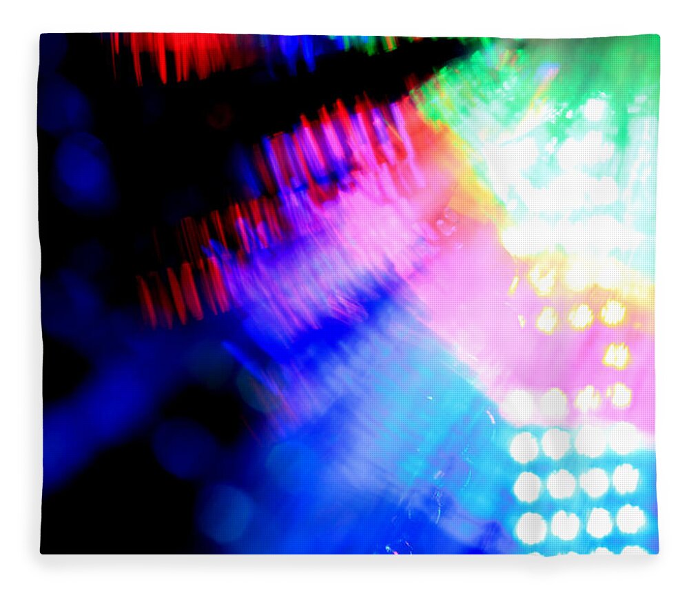 Abstract Fleece Blanket featuring the photograph Dancing Queen by Dazzle Zazz