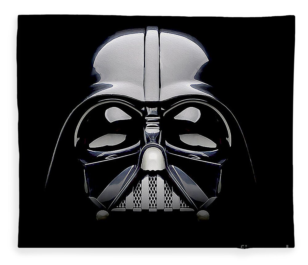 Darth Vader Helmet Fleece Blanket featuring the photograph Darth Vader Helmet by Jon Neidert