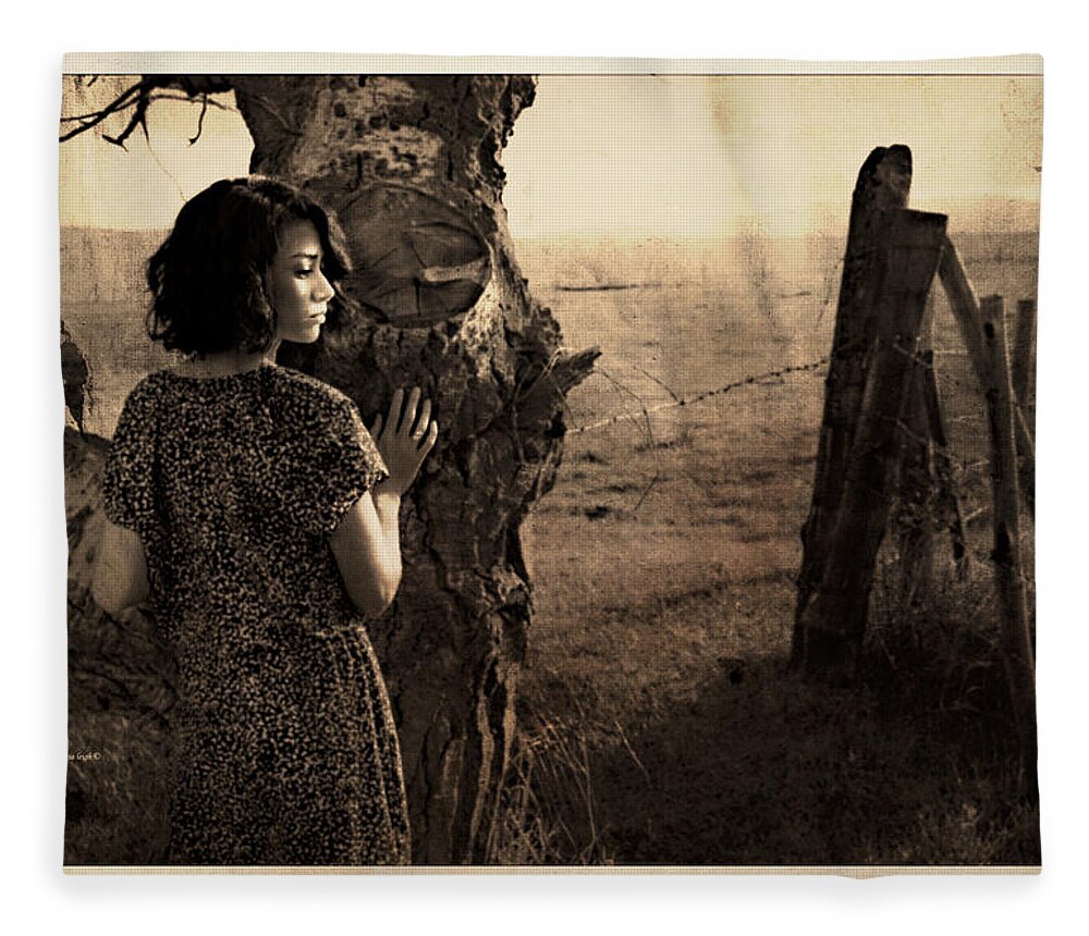 Retro Fleece Blanket featuring the photograph Dear Norma by Theresa Tahara