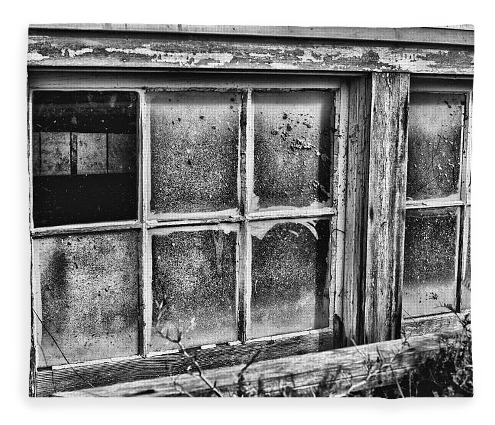Dirty Windows Fleece Blanket featuring the photograph Dirty Windows by Ron Roberts