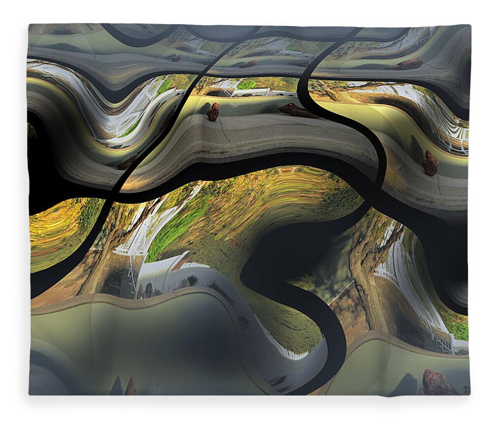Surreal Fleece Blanket featuring the photograph Distorted Memories by Donald S Hall