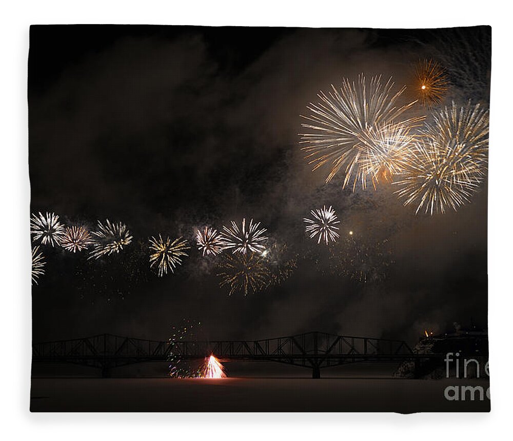Winterlude Fleece Blanket featuring the photograph Dragon of Light.. by Nina Stavlund