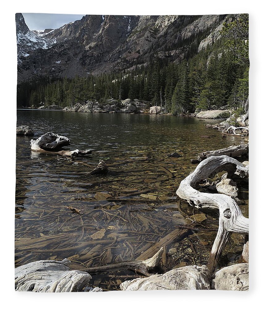 Lake Fleece Blanket featuring the photograph Dream Lake 1 by Jessica Myscofski
