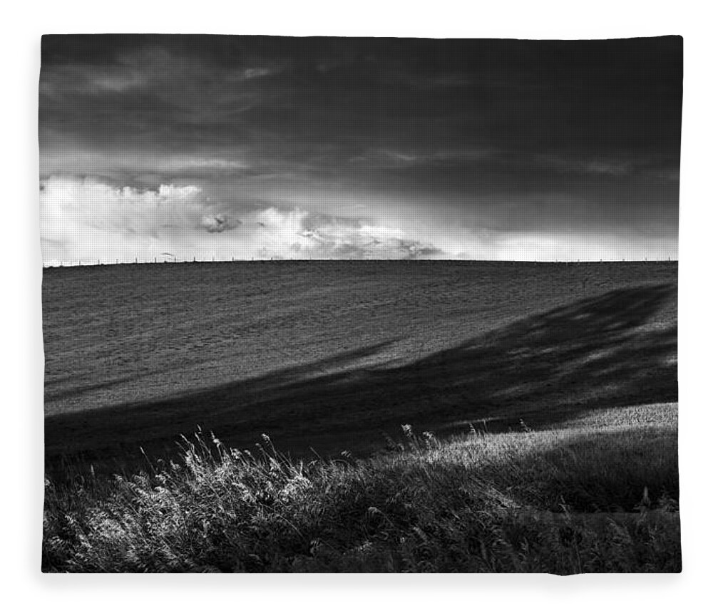 Black And White Fleece Blanket featuring the photograph Earth Voices by Theresa Tahara