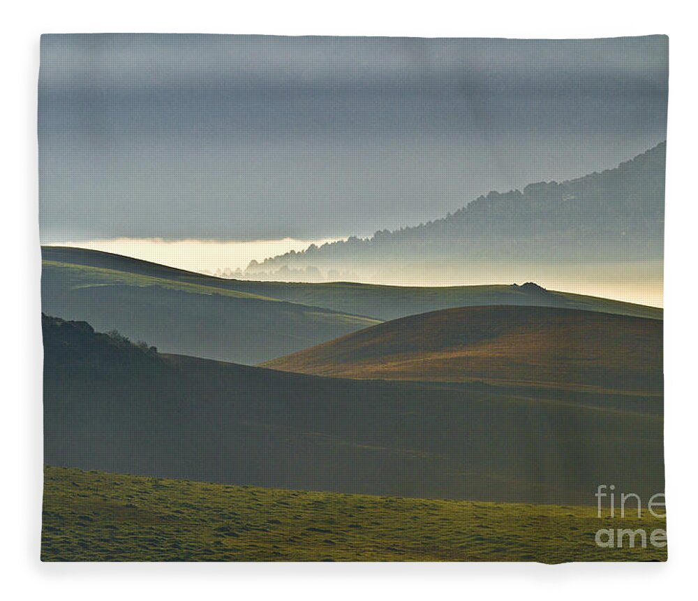 Landscape Fleece Blanket featuring the photograph Embalses del Guadalteba Landscape - Andalusia by Heiko Koehrer-Wagner