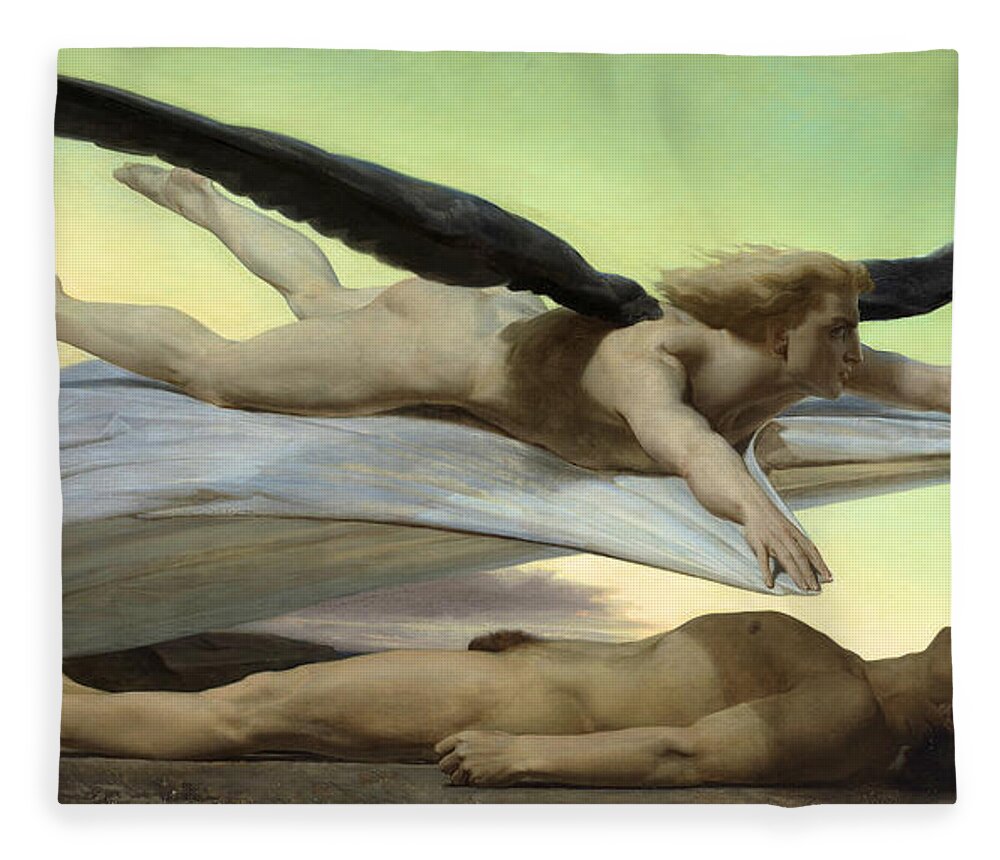 Equality Before Death Fleece Blanket featuring the painting Equality Before Death by William Adolphe Bouguereau
