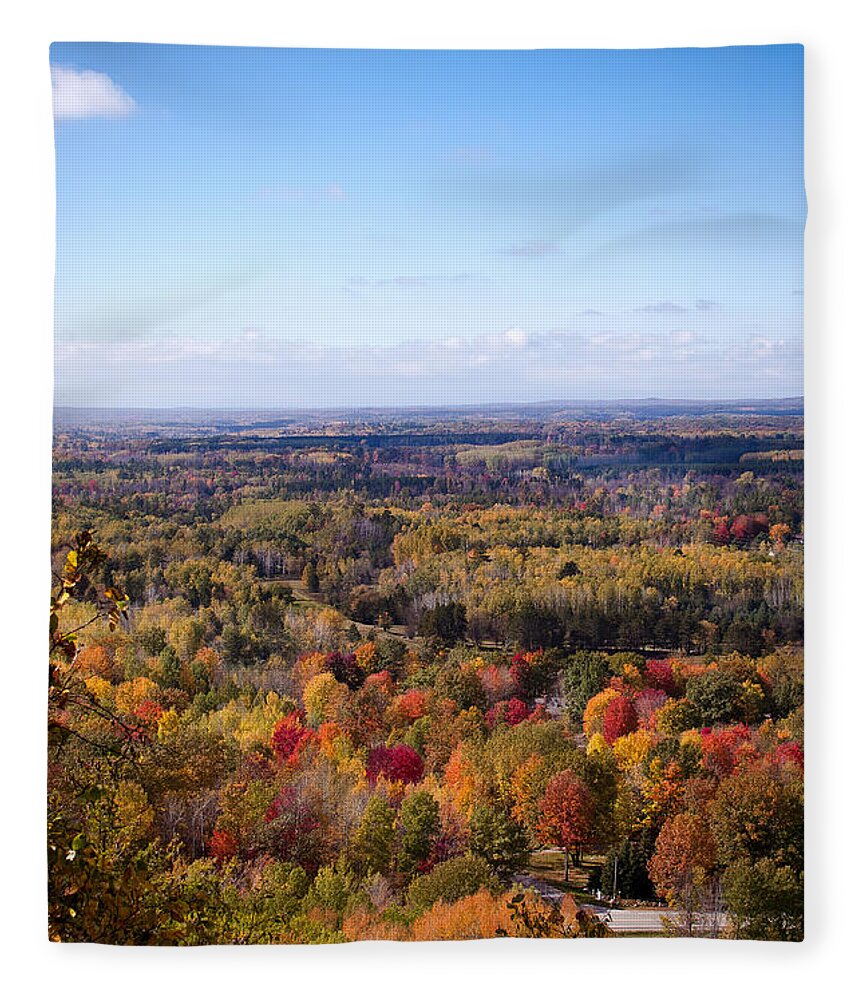 Fall Colors Fleece Blanket featuring the photograph Fall Colors by Gwen Gibson