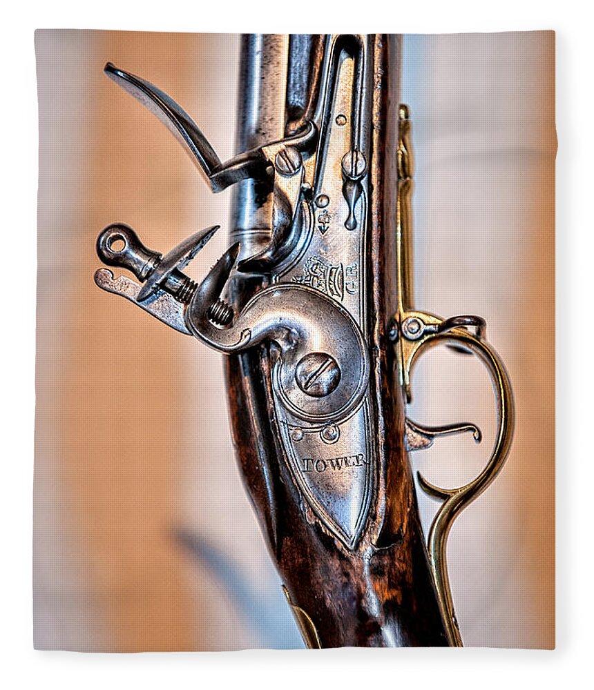 Christopher Holmes Photography Fleece Blanket featuring the photograph Flintlock by Christopher Holmes