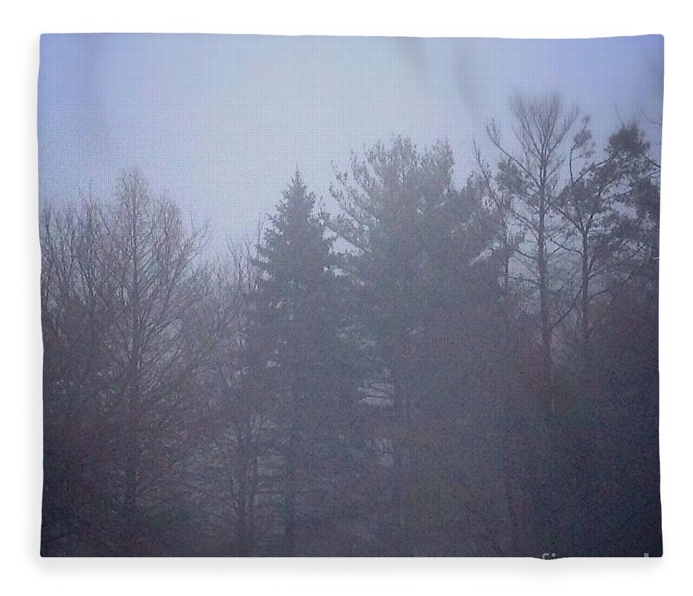 Frank-j-casella Fleece Blanket featuring the photograph Fog and Mist by Frank J Casella