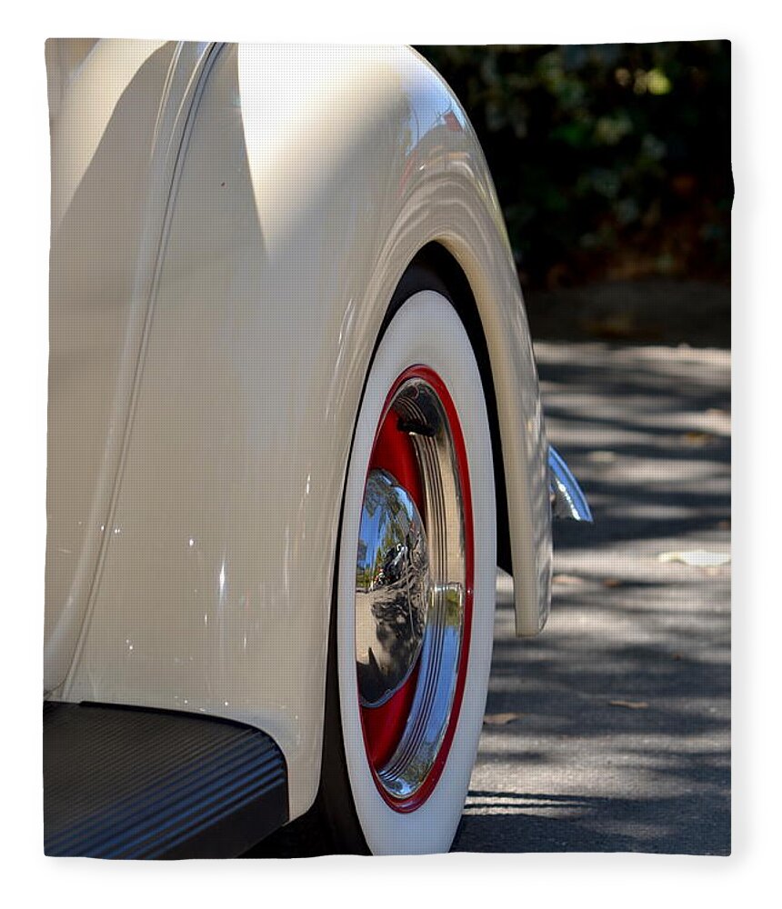  Fleece Blanket featuring the photograph Ford Fender by Dean Ferreira
