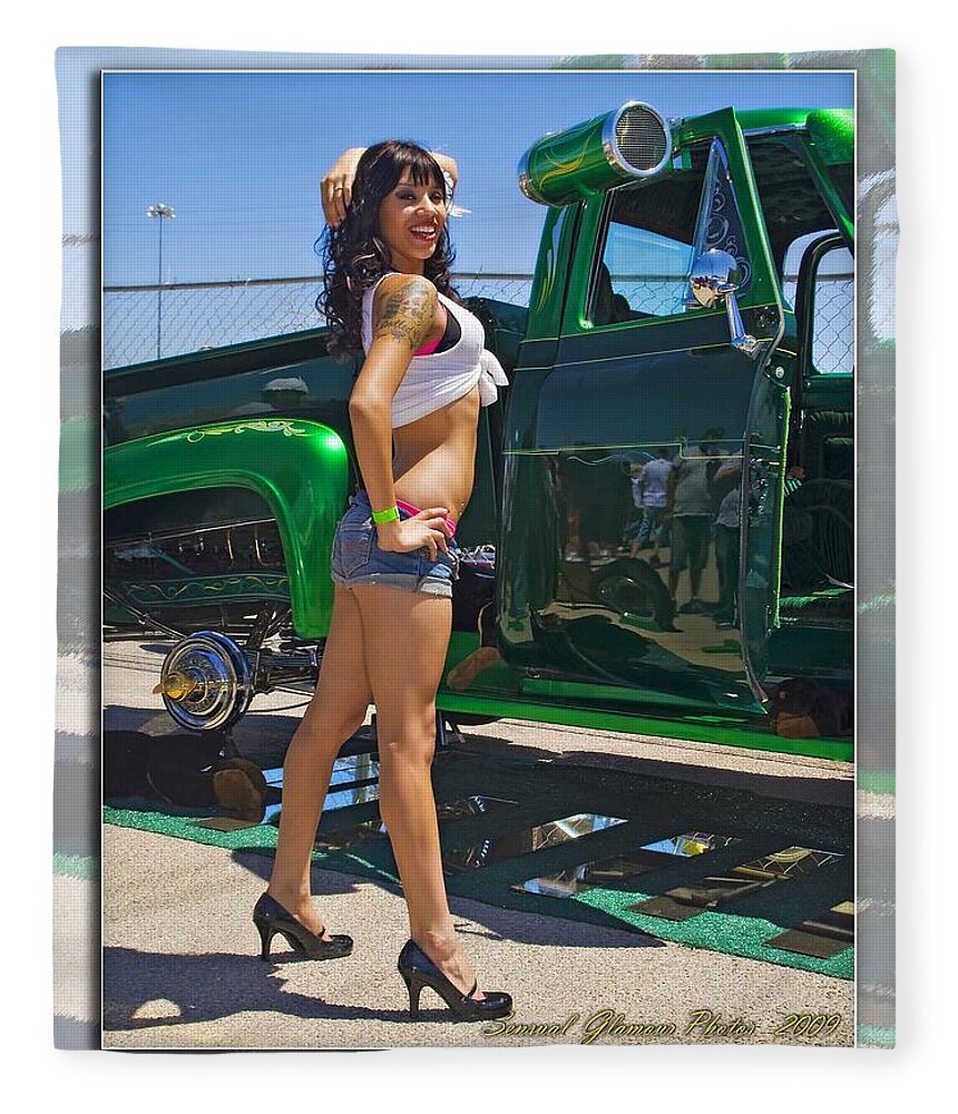 Ford Pick Up Fleece Blanket featuring the photograph Ford Pick up_A by Walter Herrit