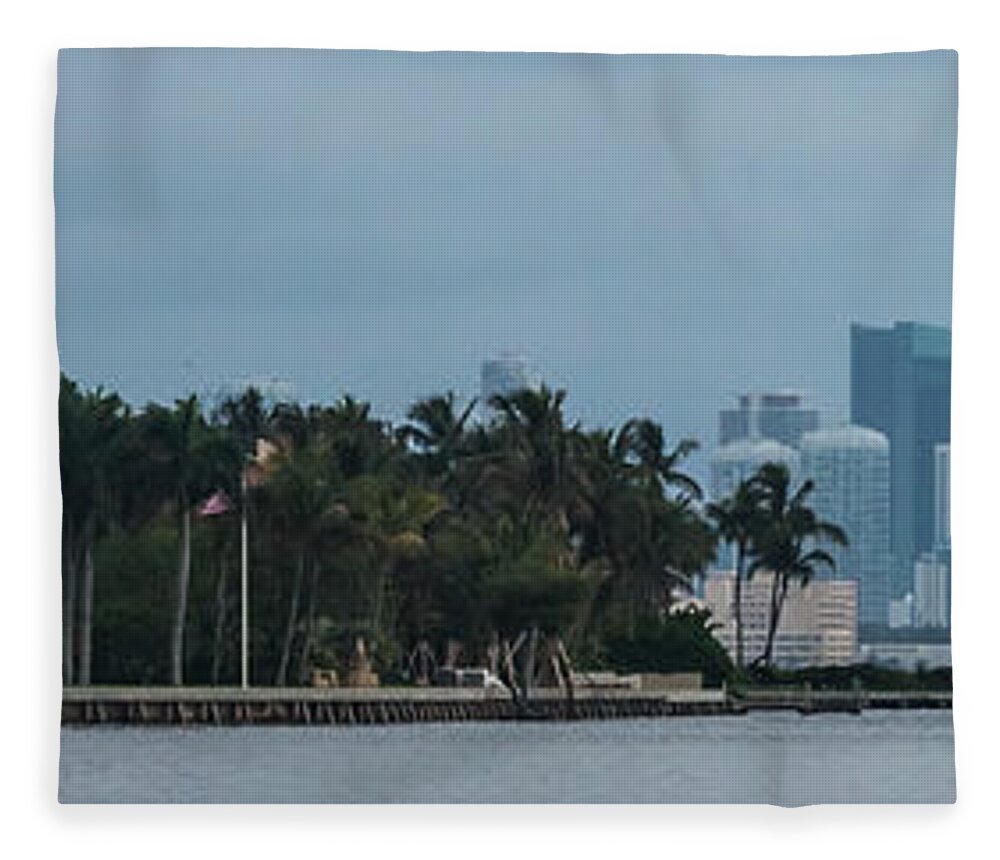 Architecture Fleece Blanket featuring the photograph Gable Estates and Miami by Ed Gleichman