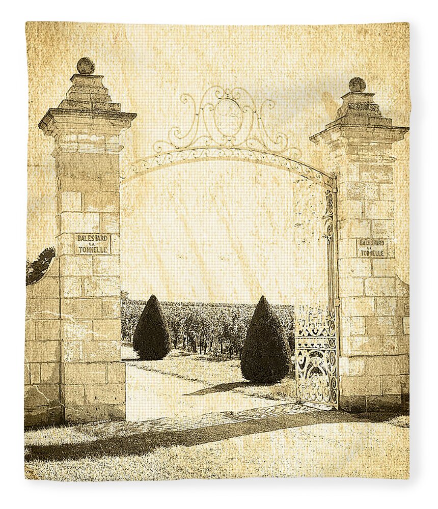 Gate Fleece Blanket featuring the photograph Gateway Into The Garden by Heiko Koehrer-Wagner